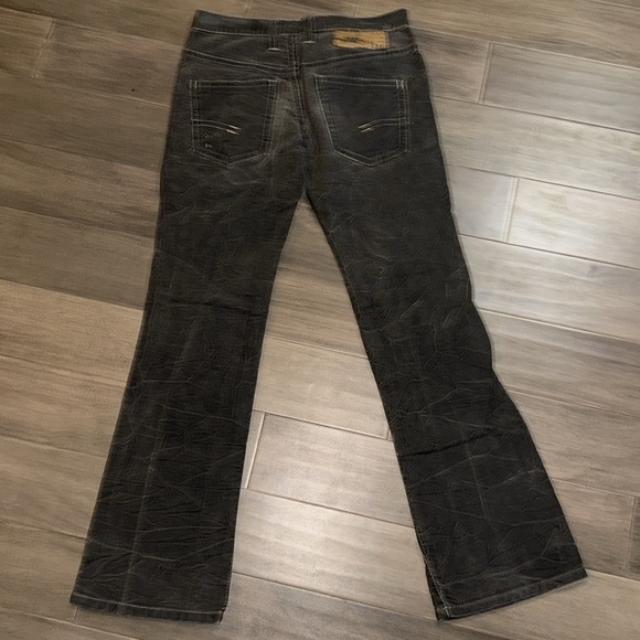 Neil Barrett Made in Italy Grey Wash Boot Cut Low Rise Button Fly Jeans - Picture 4 of 7